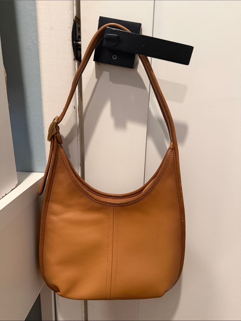 Coach Women’s Ergo Leather Buckle Shoulder Bag - Picture 2 of 9